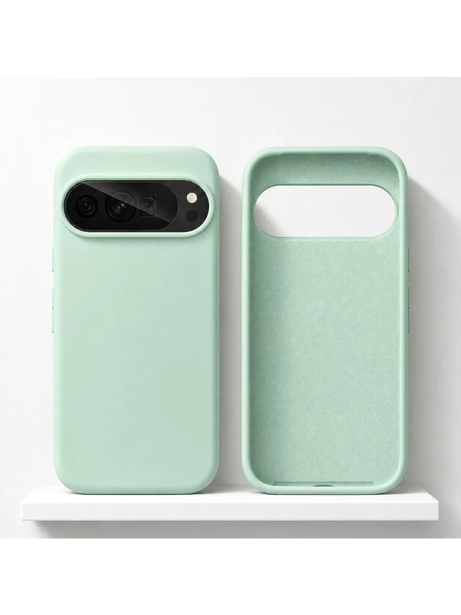 Für Google Pixel 11 10 9 Pro XL Hülle Einfache hautfreundliche Flüssigsilikonhülle für Pixel11 Pro XL stoßfester Bumper Funda