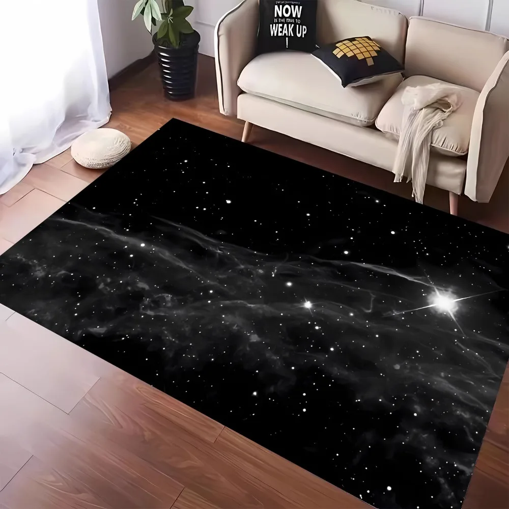 1pc Carpet Sci Fi Space Planets Print for Home Living Room Bedroom Decor Non-slip Rug Floor Mat Comfortable Carpet Birthday Gift