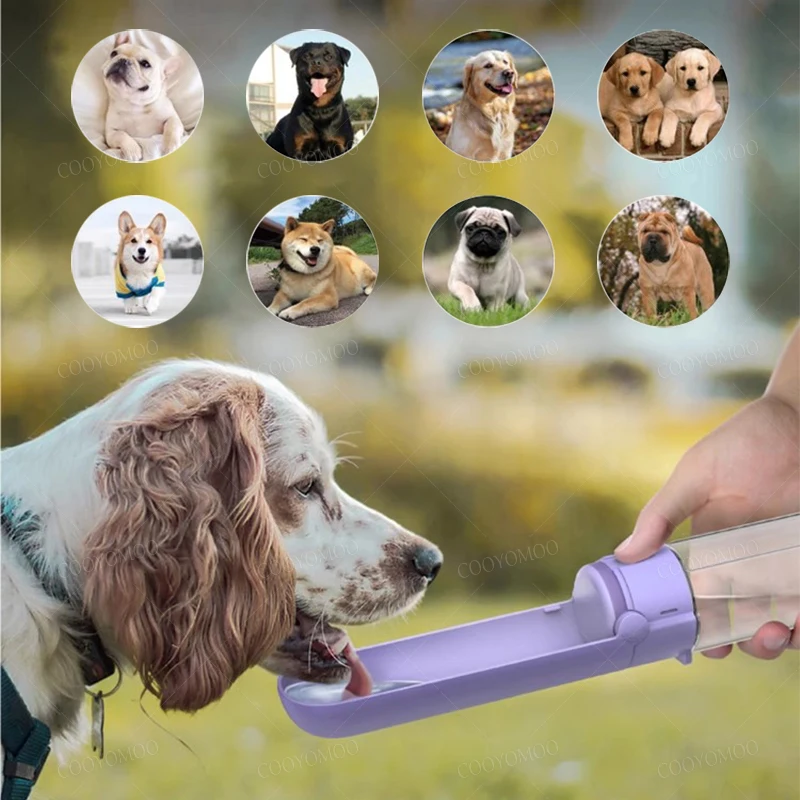 Portable Foldable Dog Water Bottle Pet Outdoor Walking Puppy Leakproof Cat Drinking Bowl For kitten Small Large Dogs Accessories