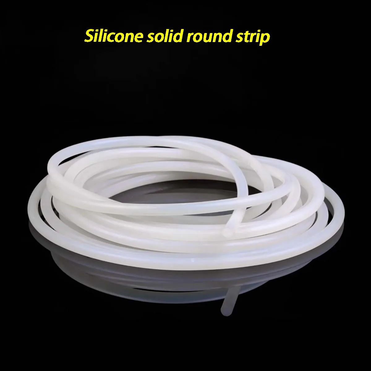 High Temperature Resistant Silicone Solid Round Strip - Sealing Strip 1/2/3/4/5/6/8/10/12/15MM Diameter