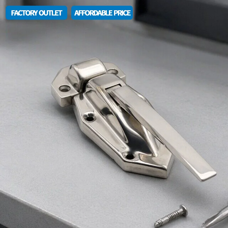 Industrial Heavy-Duty Oven Door Handle Lock Steam Cabinet Door Handle Anti-Collision Lock 304 Stainless Steel