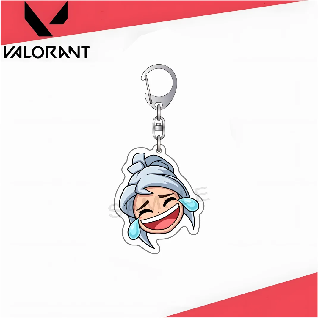 Popular Game VALORANT Acrylic Keychain Cartoon Characters Backpack Hanging Keyring Pendant Accessories Ornament Fans Gifts