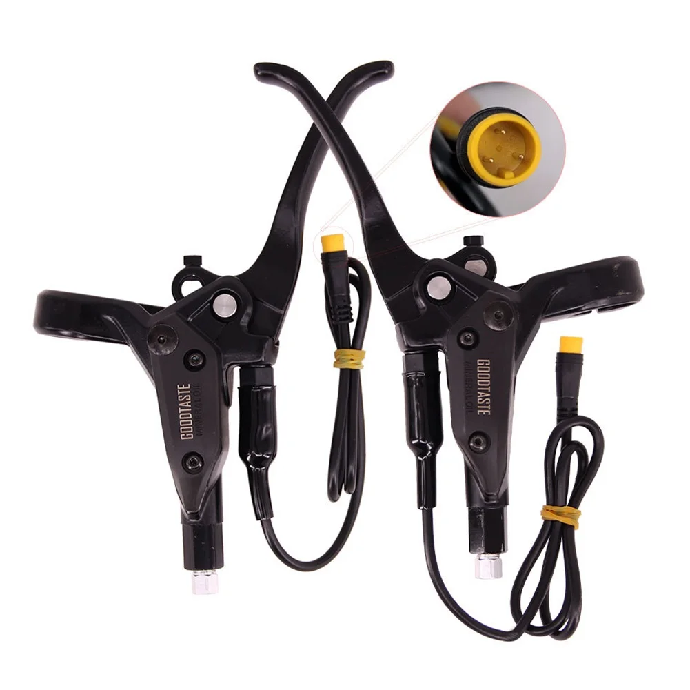 

Левый/правый тормозной рычаг для горного велосипеда Goodtaste GT03, масло с отключением питания, 2-контактная тормозная ручка для электронного велосипеда, водонепроницаемый разъем, часть для велоспорта MTB