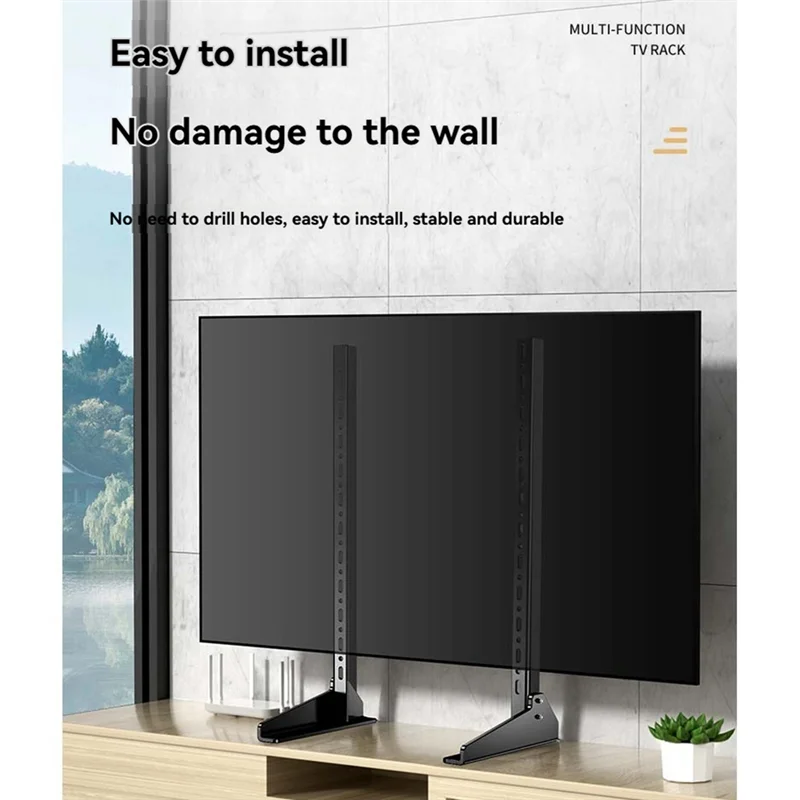 

A99E-TV Stand Holder For 32-65Inch TV Universal Fixed Pedestal Table Top TV Bracket Legs