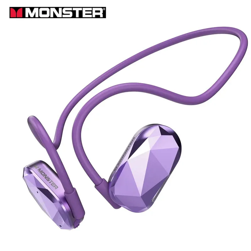 

Новые спортивные наушники MONSTER Aria Free с Bluetooth, беспроводные наушники с ушным крючком, версия 5,3, мощные наушники с активным шумоподавлением