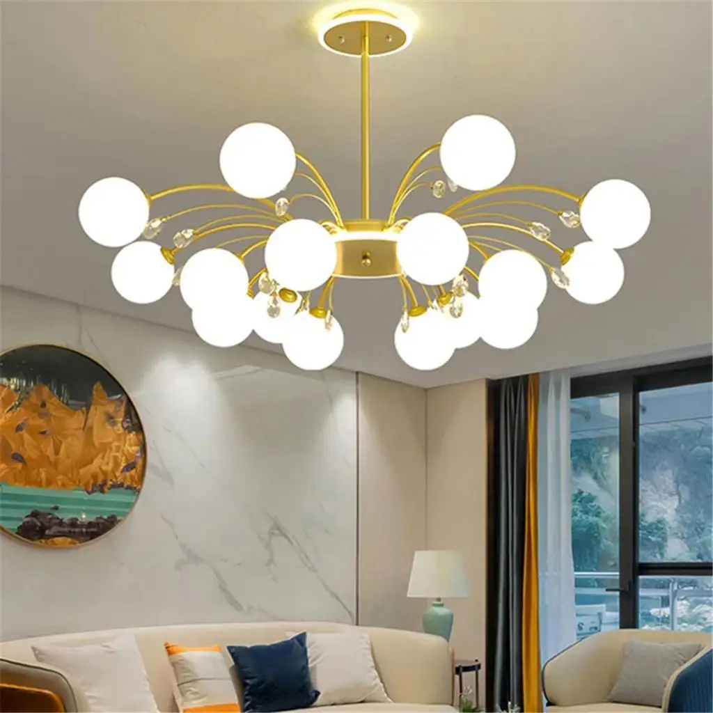 

Glass Ball Lamp Shade White Replacement Lighting Cover Modern Globe for Kitchen Island Floor Lamp