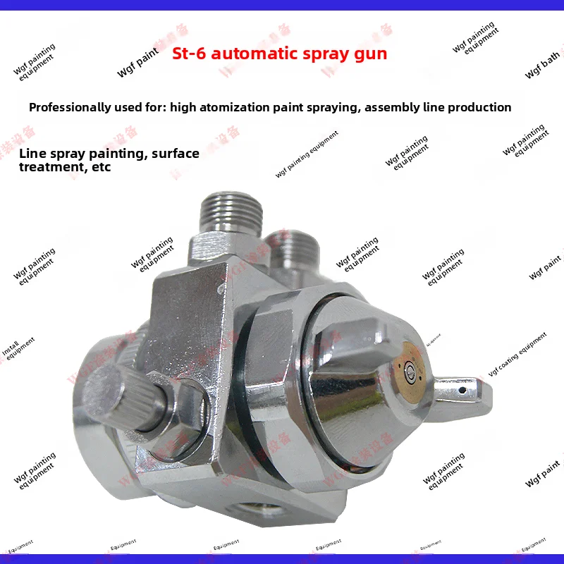 Wgf Stainless Steel Pneumatic St-6 Automatic Spray Nozzle High Atomization Spray Paint Wave Soldering Flux Release Agent Paint Spray