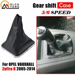 Copertura del bagagliaio della ghetta della leva della manopola del cambio dell'auto in pelle nera per VAUXHALL OPEL ASTRA H 2005-2010/ZAFIRA B 2005-2014