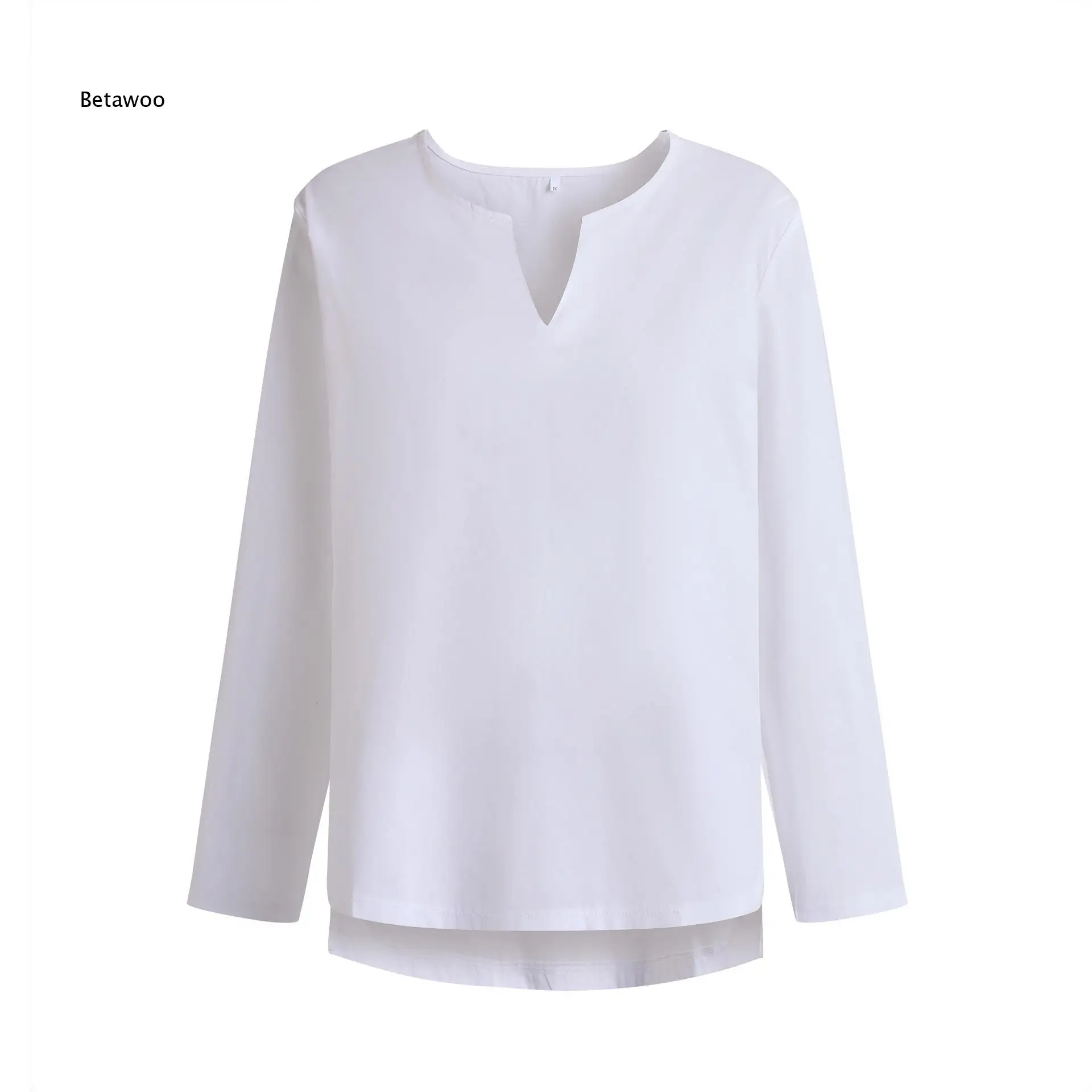 Men Notched Neck Long Sleeve Waffle Knit Top Loose Breathable Pullover Shirt for Daily Casual Street Outdoor Travel Party Wear