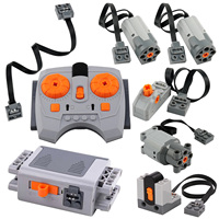 8PCS/LOT MOC Toys Technical Electronic Building Blocks with IR Remote Control STEM Educational Kit for DIY Car Models Bricks Toy