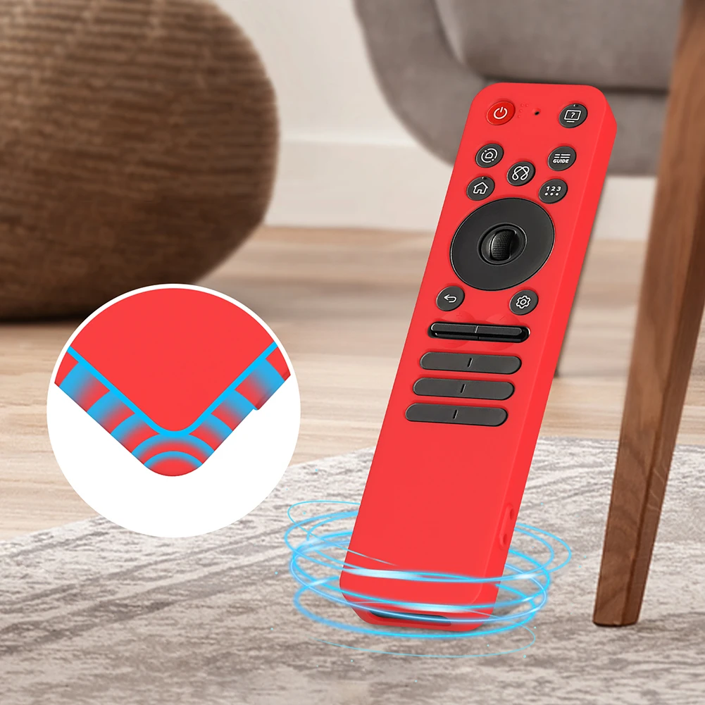 TV Remote Control Cover Anti-Slip Silicone Case Lightweight Shockproof Compatible with 2025 LG OLED Smart TV
