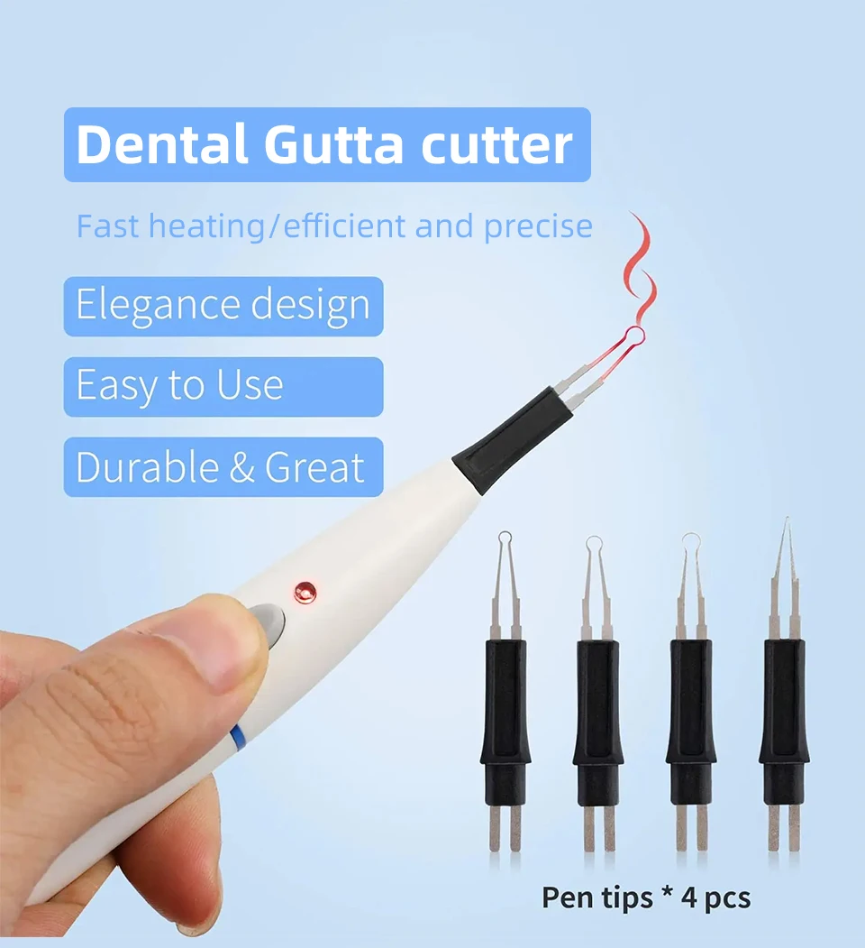 Dental Wireless Gutta Percha Zahnfleischschneider Endo Obturationssystem Dental Dissolved Breaker Gutta Percha Cutter mit 4 Spitzen – Detail 1