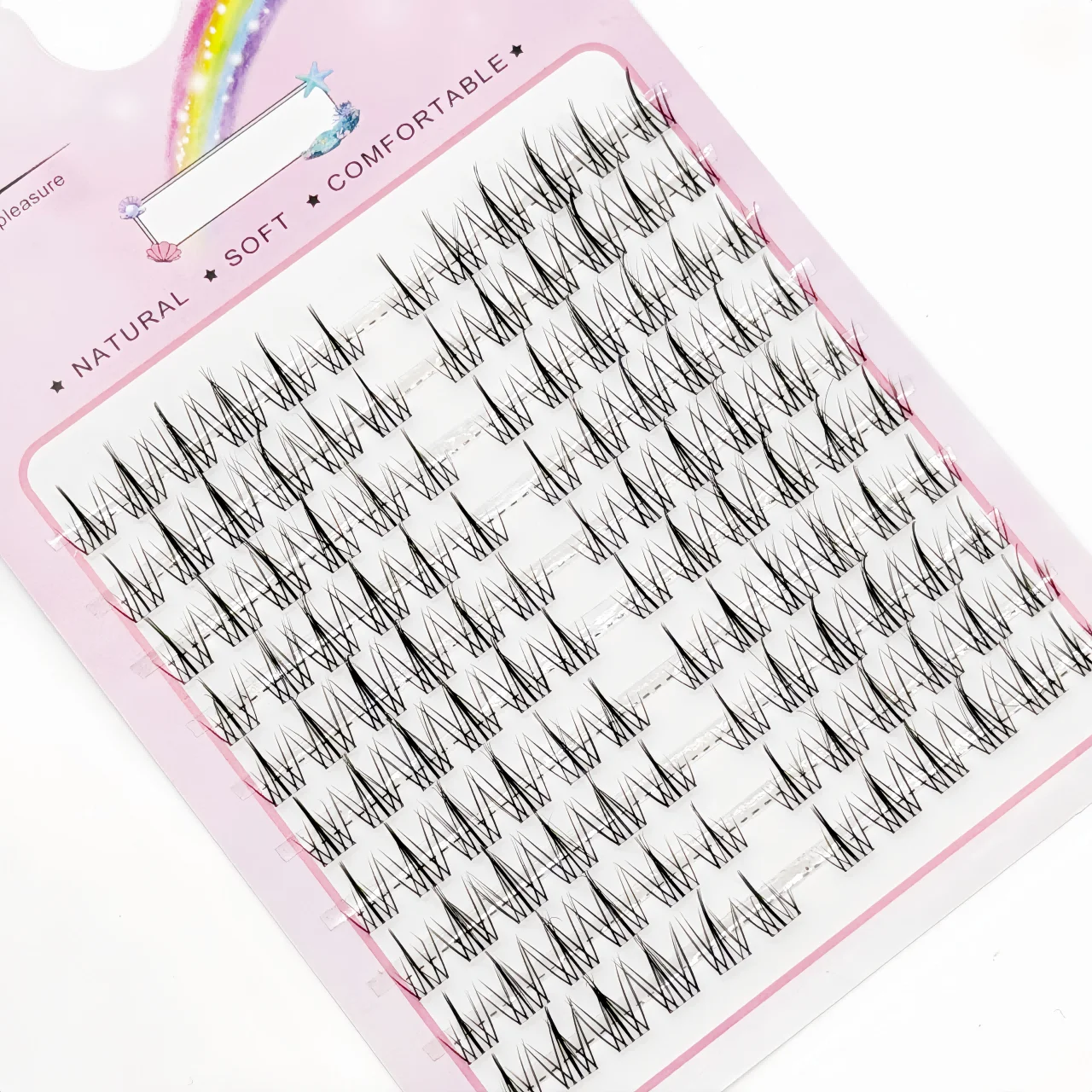 100 Single Lashes, Sunflower-Style False Eyelashes, Cartoon Style,  Enlarged Eyes