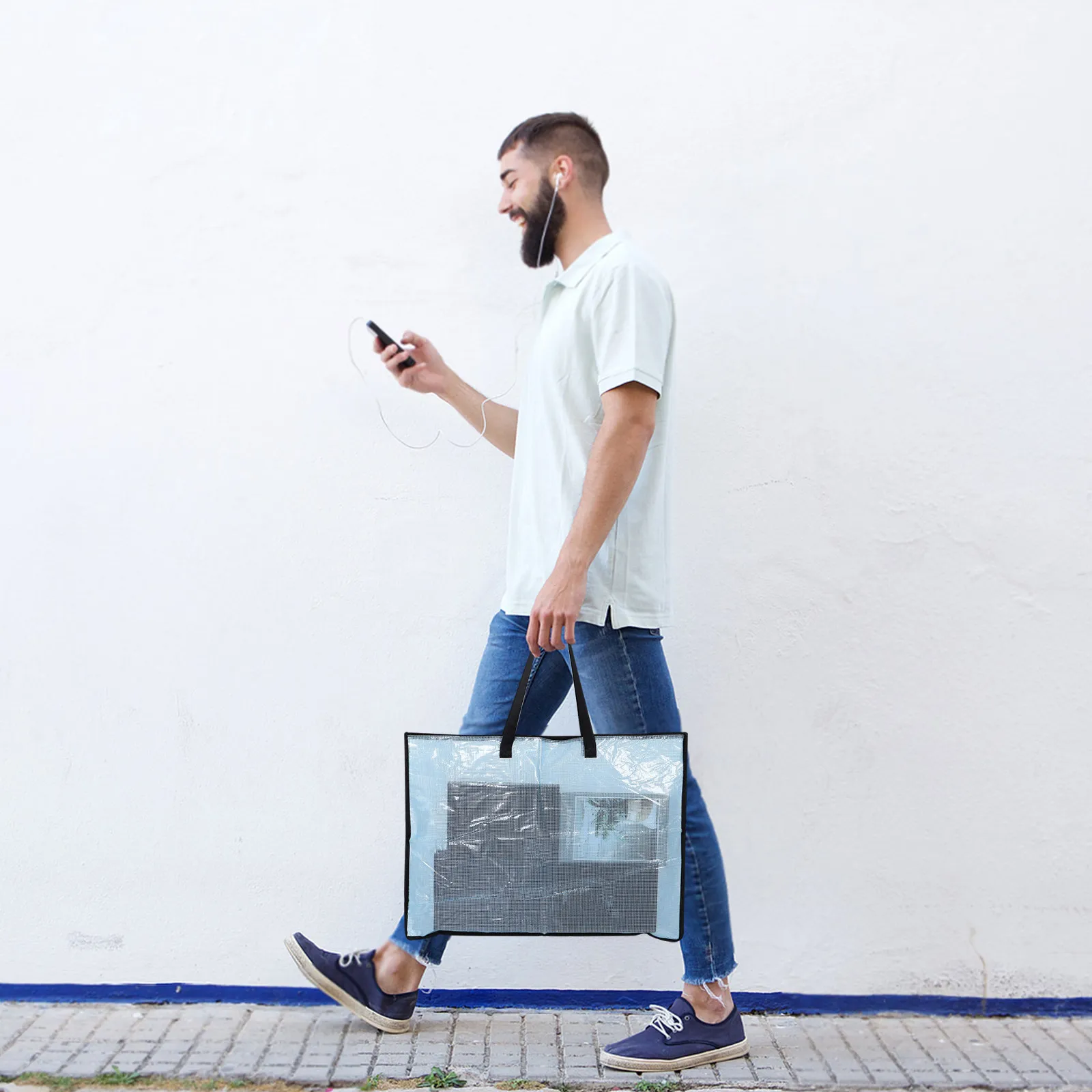 

Прозрачный портфель-органайзер на молнии с ручкой для хранения художественных работ, плакатов, картин, для школьных принадлежностей и досок объявлений