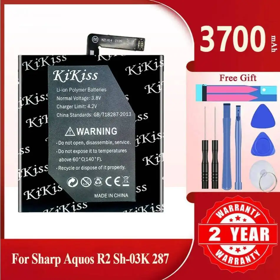 

3700Mah Kikiss Battery UBATIA287AFN2 For Sharp AQUOS R2 Sh-03K 287