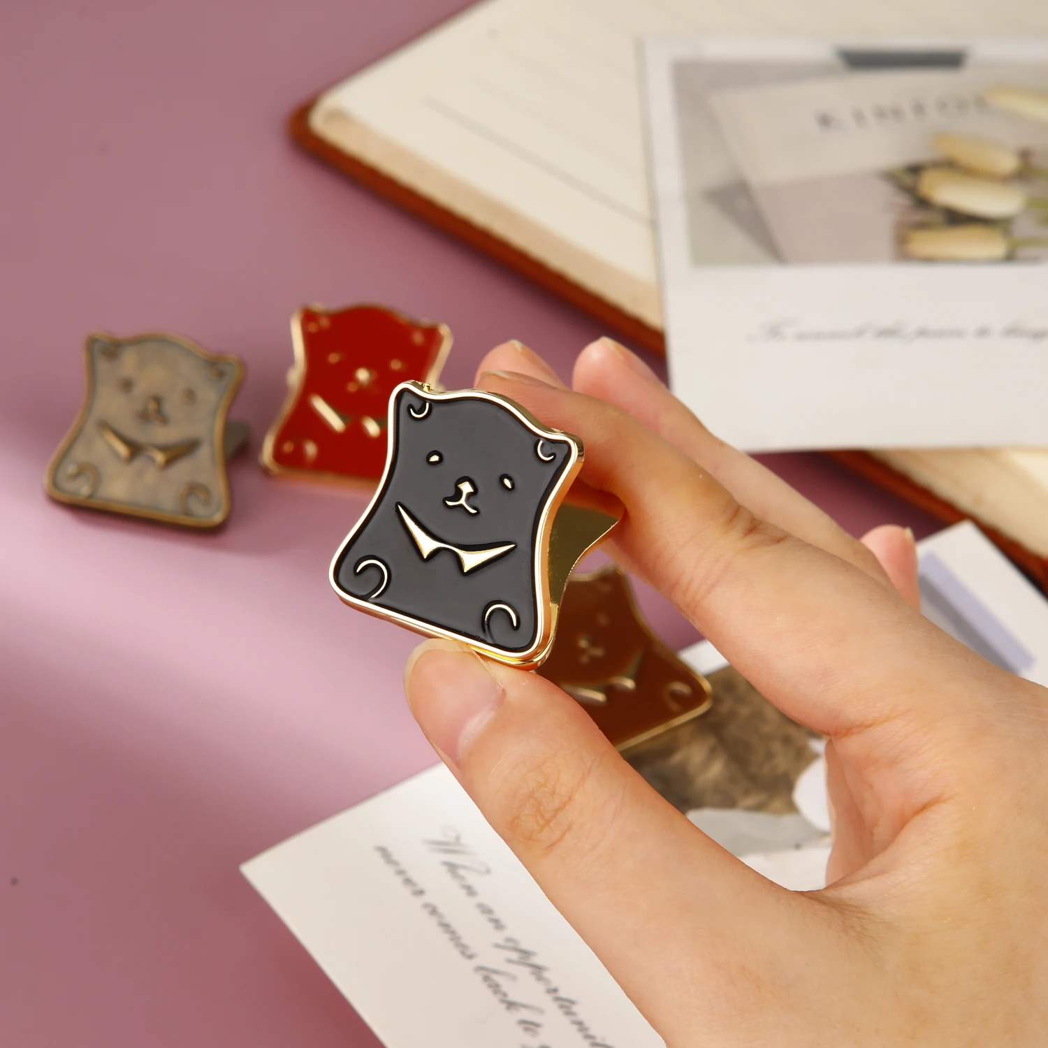 مشابك ربط دب كرتوني معدني ، مشبك ربط فاتورة ، ملاحظات مطوية ، ملف أحرف ، مشبك ورقي ، ربط ، مشبك تأمين ، أدوات مكتبية #3