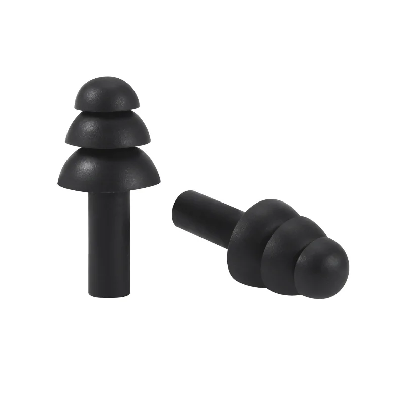 Bouchons d'Oreille en Silicone, Isolation Phonique, Étanche, Protection Anti-Bruit, Bouchon de Sommeil pour Voyage, Réduction du Bruit, 20 Pièces