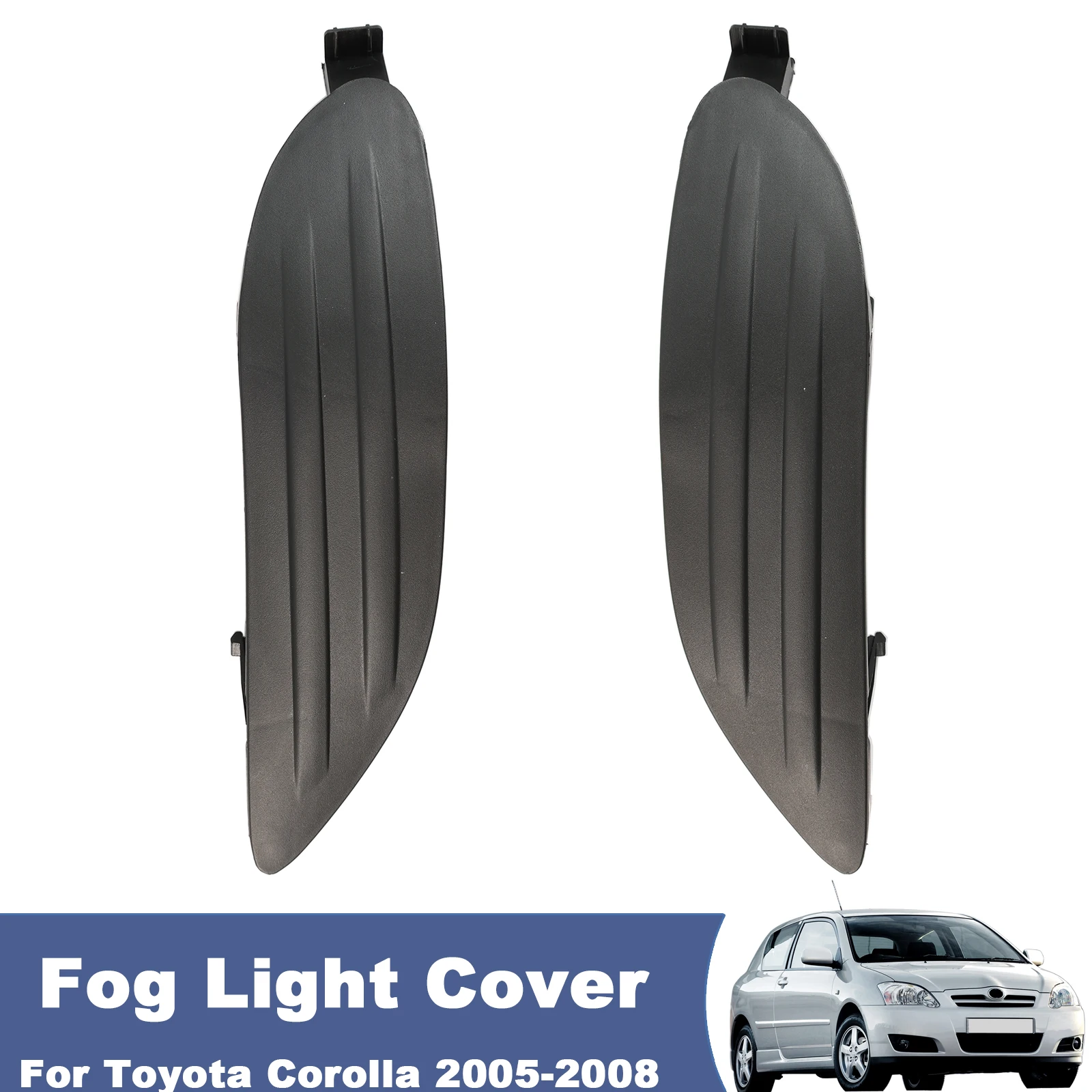 2Pcs Car Front & Left Right Bumper Side Lights Fog Cover Car Parts 5212702170 5212802200 For Corolla Toyota 2005 2006 2007 2008