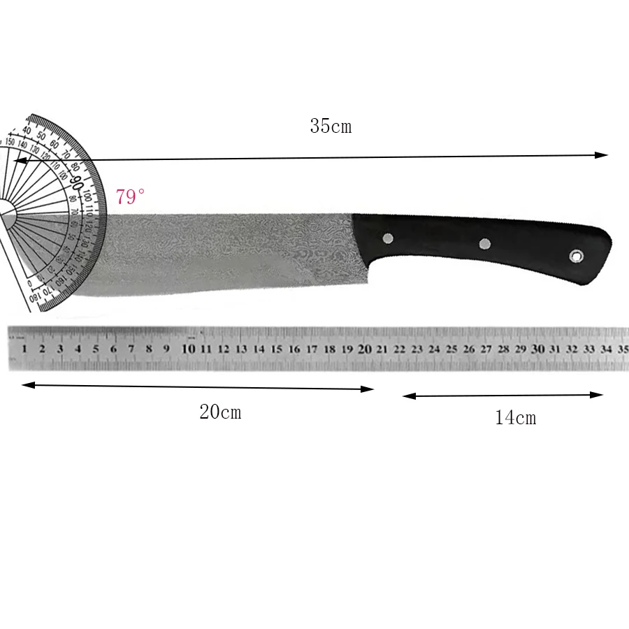 8 Inch Wood Chopper Knife Sharp Chef Cleaver Machete Handmade Damascus Steel Blade Longquan Kitchen Knife Meat And Poultry Tools