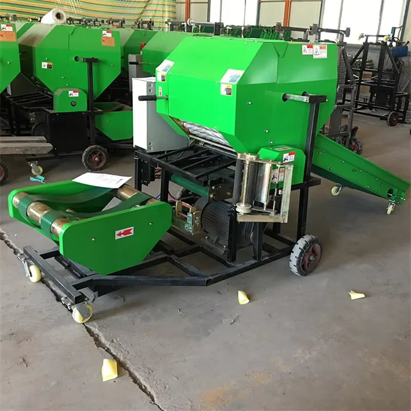 2026 Hot Selling Grass Silage Baler Bundled Machine Corn Silage Packing Machine Hay Wet Biomass Straw Wrapper