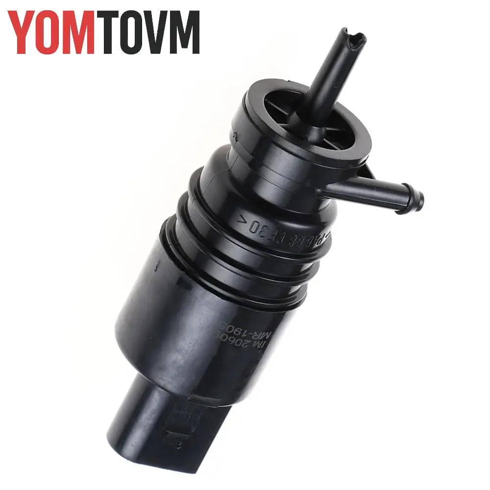 

67127302589 Пластиковый и металлический черный 2-контактный насос омывателя лобового стекла автомобиля для насоса омывателя лобового стекла автомобиля