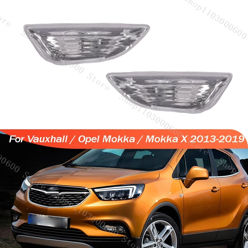 For Vauxhall / Opel Mokka / Mokka X 2013-2016 2017 2018 2019 Car Front Fender Light Side Indicator Turn Signal Lamp Accessories
