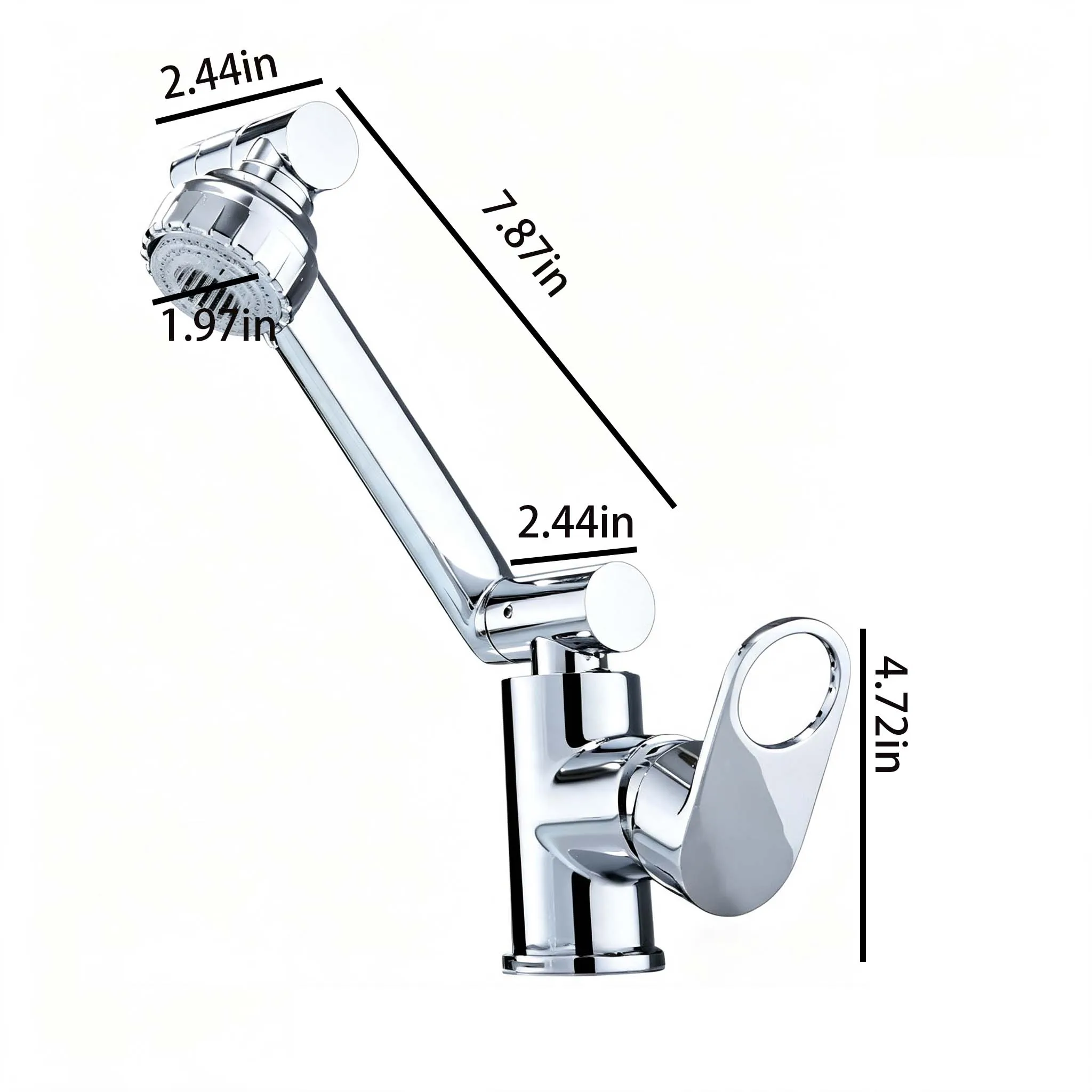 Brazo Robótico para Grifo de Inspección Múltiple, Anti-salpicaduras, Extensor Universal para Lavabo, Baño y Cocina