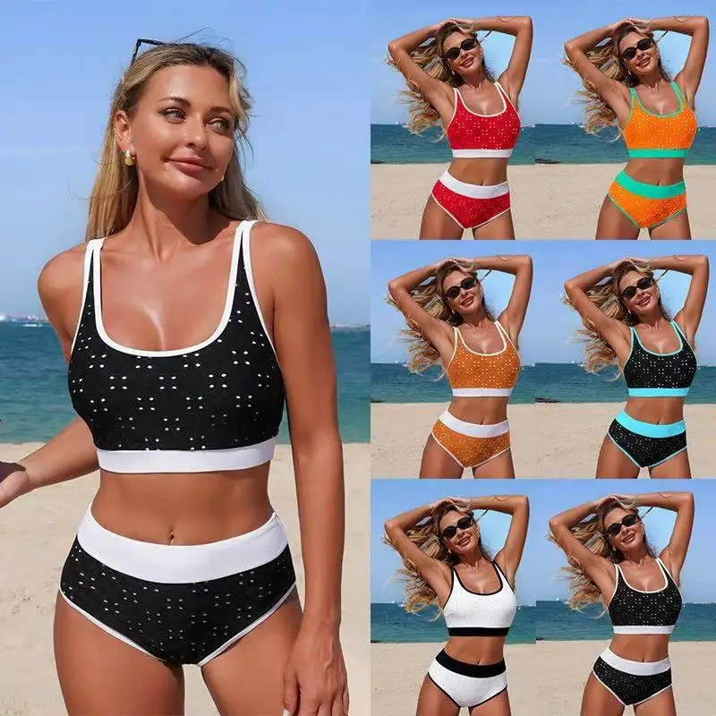 

New Sexy High Waist Bikinis 2026 Swimsuits Women Swimwear Female Beach Swim Wear Bathing Suits Brazilian Bikini Set Pool Bather