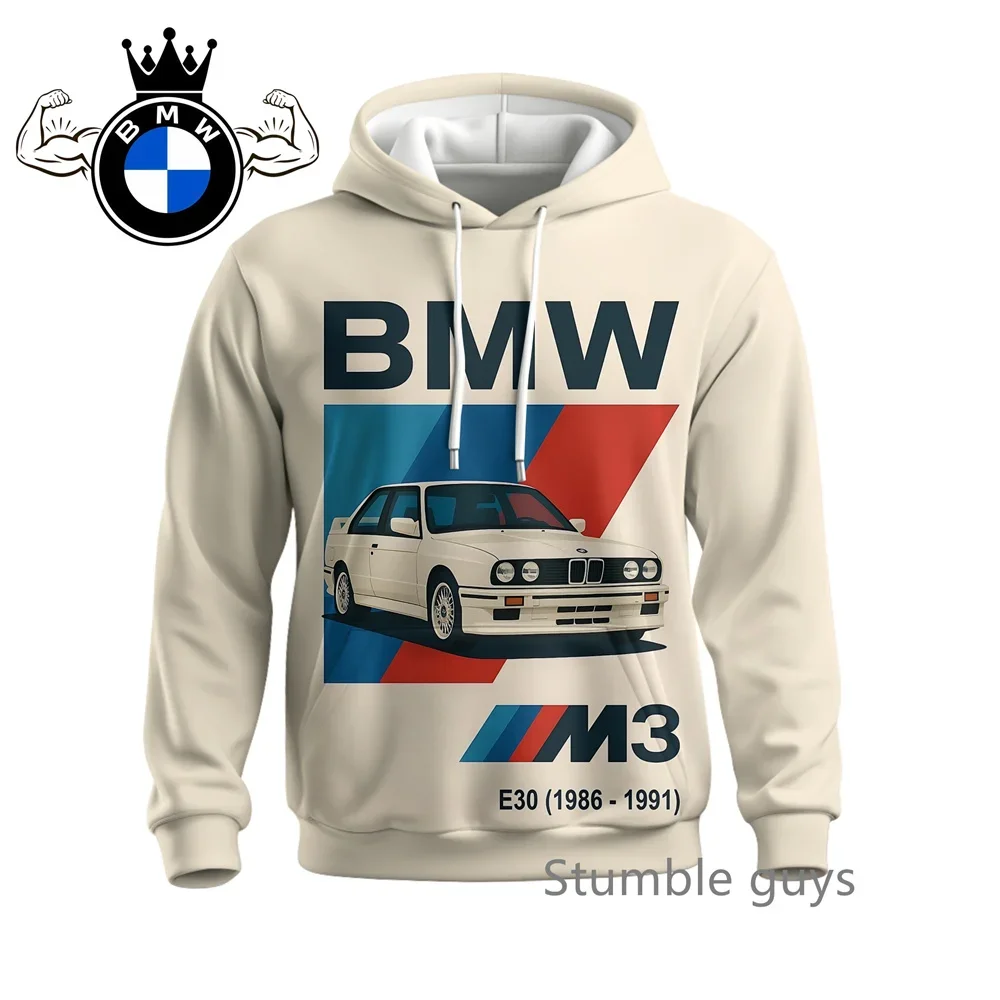 BMW-Sudadera con capucha de otoño para hombre, chaqueta, abrigo, manga larga, deportes, motocicleta, carreras, M Power Car, marca Smart Casual