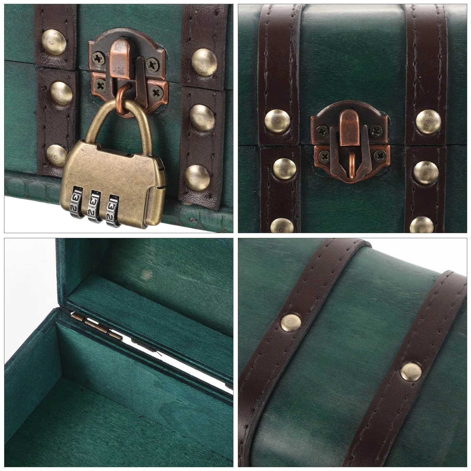 

Винтажный деревянный органайзер для шкатулки для драгоценностей с замком, шикарный ретро-дизайн, прочный, практичный, экономящий пространство, ожерелье, держатель для сережек