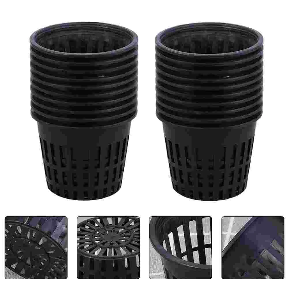 

Mesh Pot Hydroponic Net Pots Plant Cup Garden Slotted Baskets Hydroponics Cups Orchid Nursery Grow Container