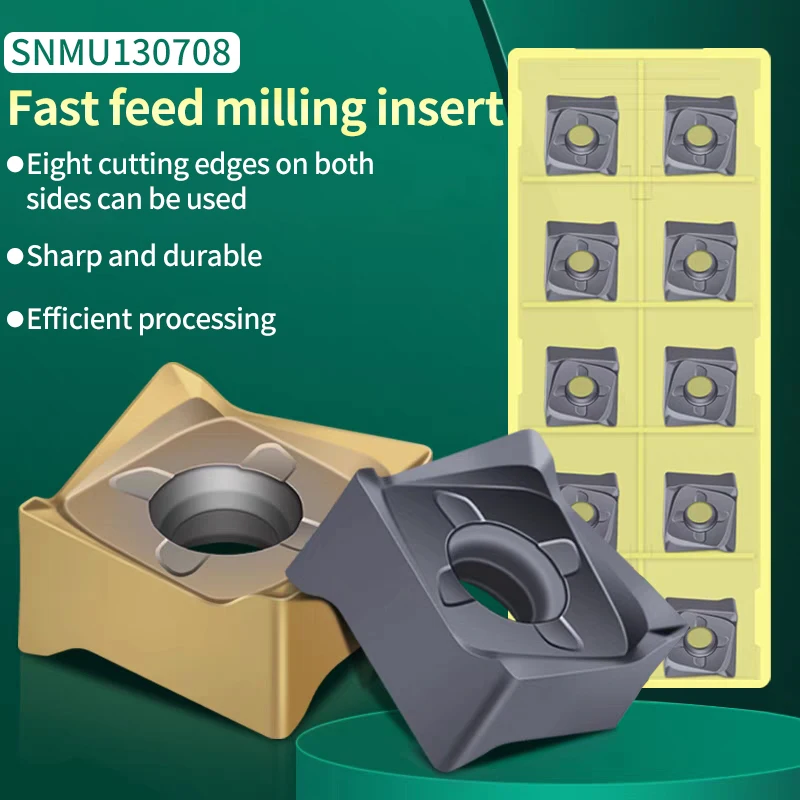 

Fast forward to the milling cutter SNMU130708 double-sided eight blade 88 degree hard alloy machining stainless steel cast iron