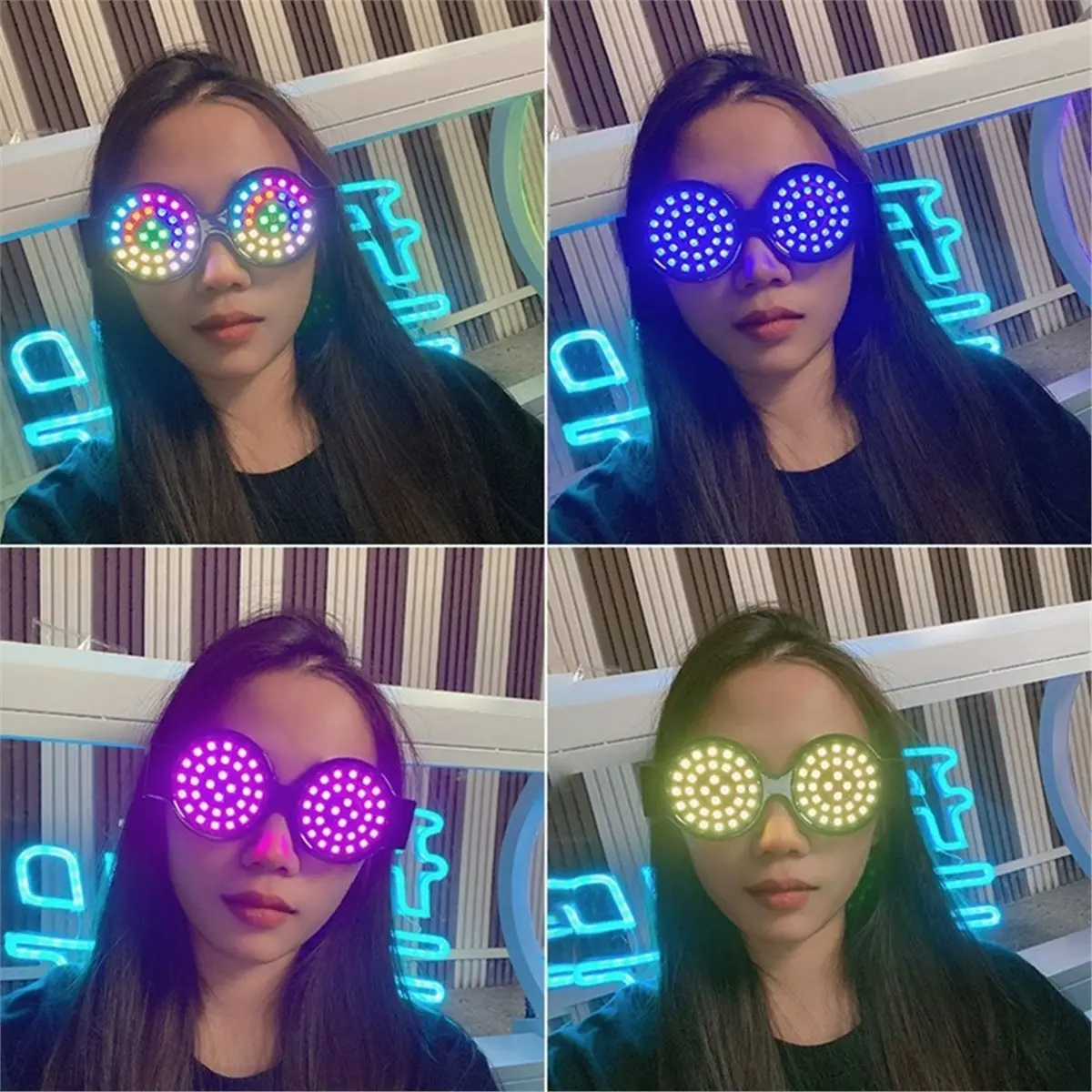 LED Light Glasses for Concerts, Clubs, Parties, Carnivals, Birthday Celebrations, Party Additions, Festival