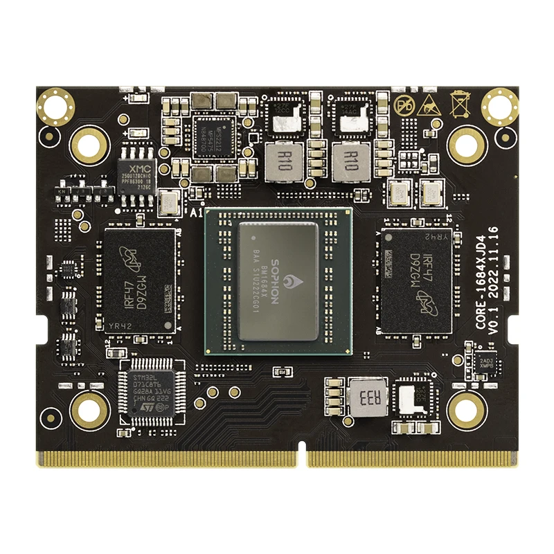 Core-1684XJD4 16GB RAM Octa-Core High Computing Power AI Core Board Powered By SOPHON AI Processor BM1684X