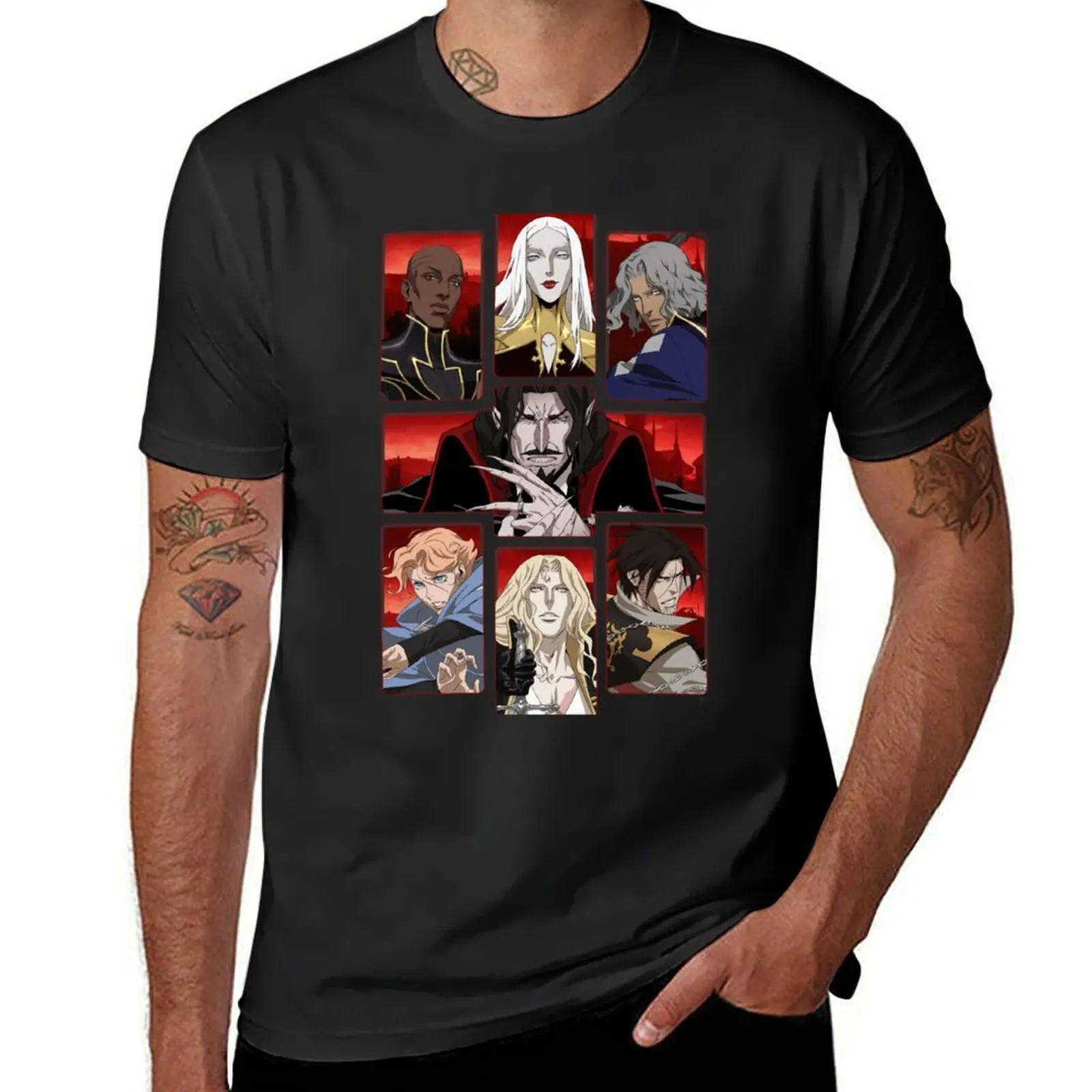 

Castlevania Group Shot Panels Poster T-Shirt hippie clothes aesthetic clothes vintage plus size tops t shirt men