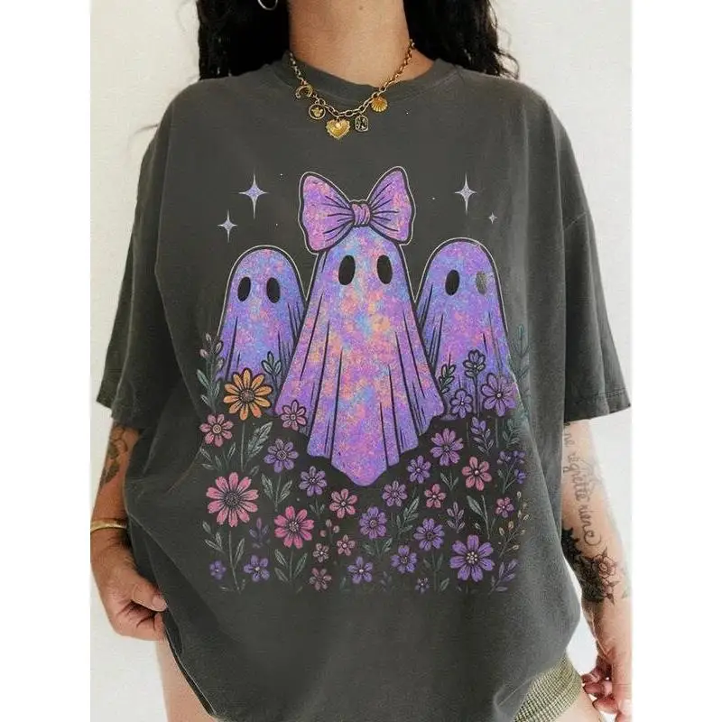 Halloween Horror Movie T-Shirt Women's Sleeveless V-Neck Halloween Themed Graphic T-Shirt Halloween Party Costume Top