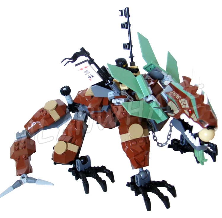 227pcs Shinobi 2011 Season Earth Dragon Defense Smashing Tail Armored Wings 2509 Building Blocks Toys Compatible With Model