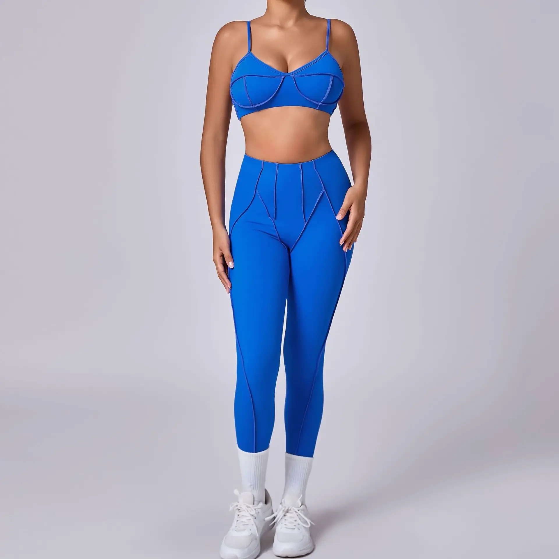 

2025 New Yoga Set 2Pcs Sports Suit Women Sexy Workout Bra Suit Running Gym High Waist Legging Quick Dry Tight Yoga Clothing