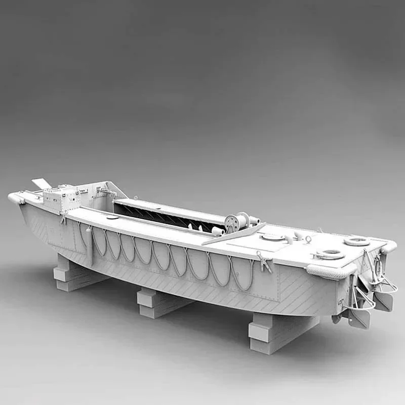 1/35 British Assault Landing Ship Model Assembly Kit DIY Handmade Naval Ship Model Ornaments