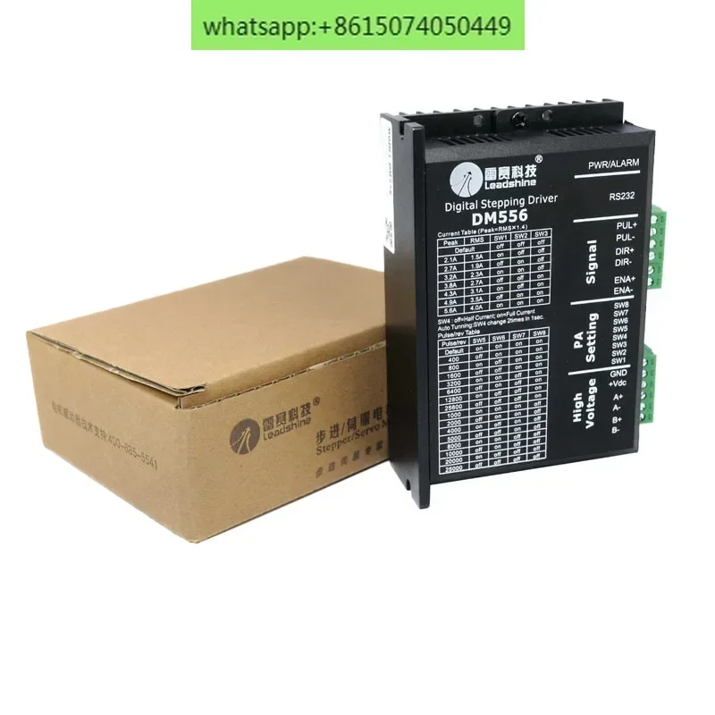 

Leadshine DM556 DM856 DM556S DM556S-IO 2 phase driver for 57MM 86MM stepper motor 36-60 VDC 2.1A to 5.6A