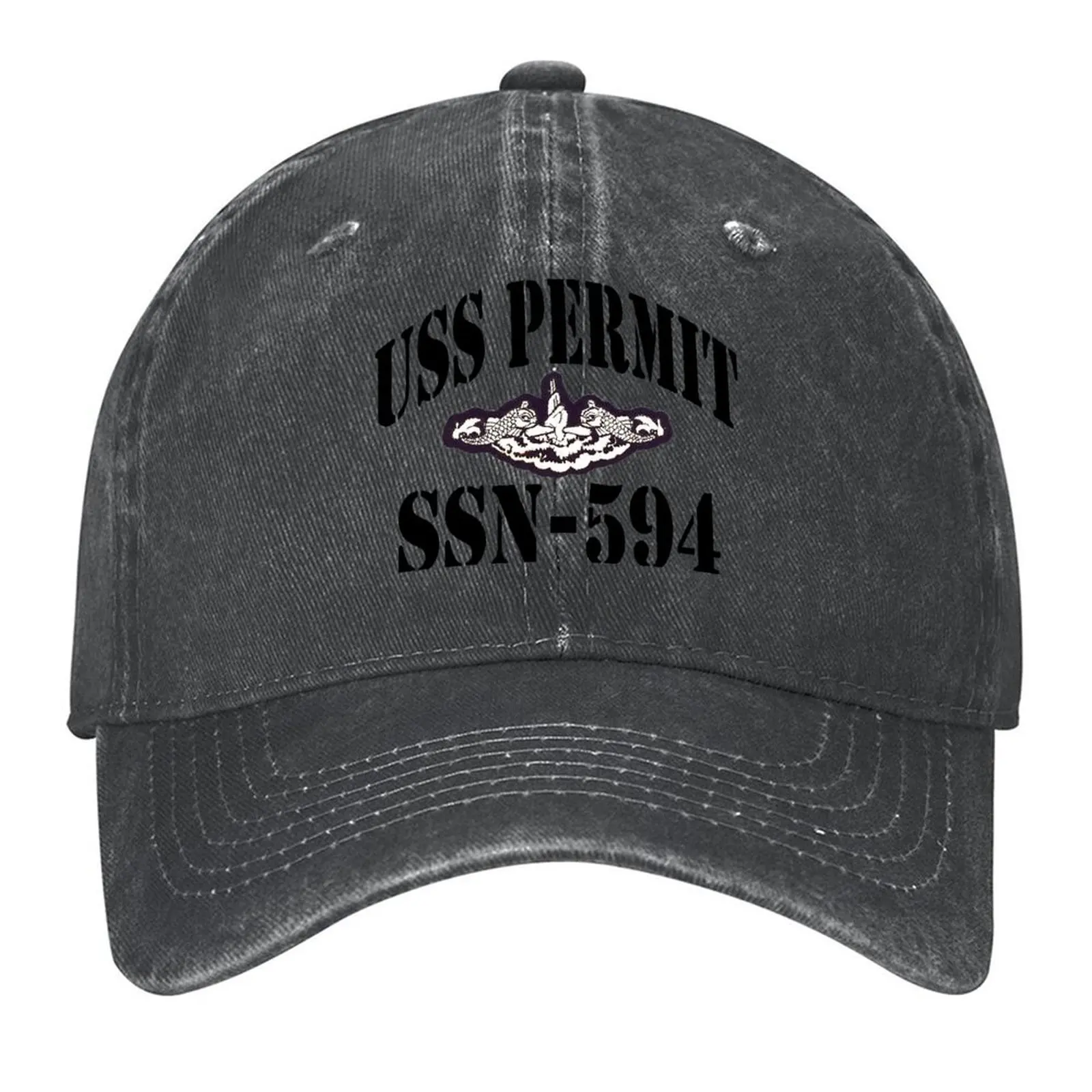 

USS PERMIT (SSN-594) SHIP'S STORE Baseball Cap Sun Hat For Children Luxury Brand Golf Wear Ball Cap Women Hats Men's