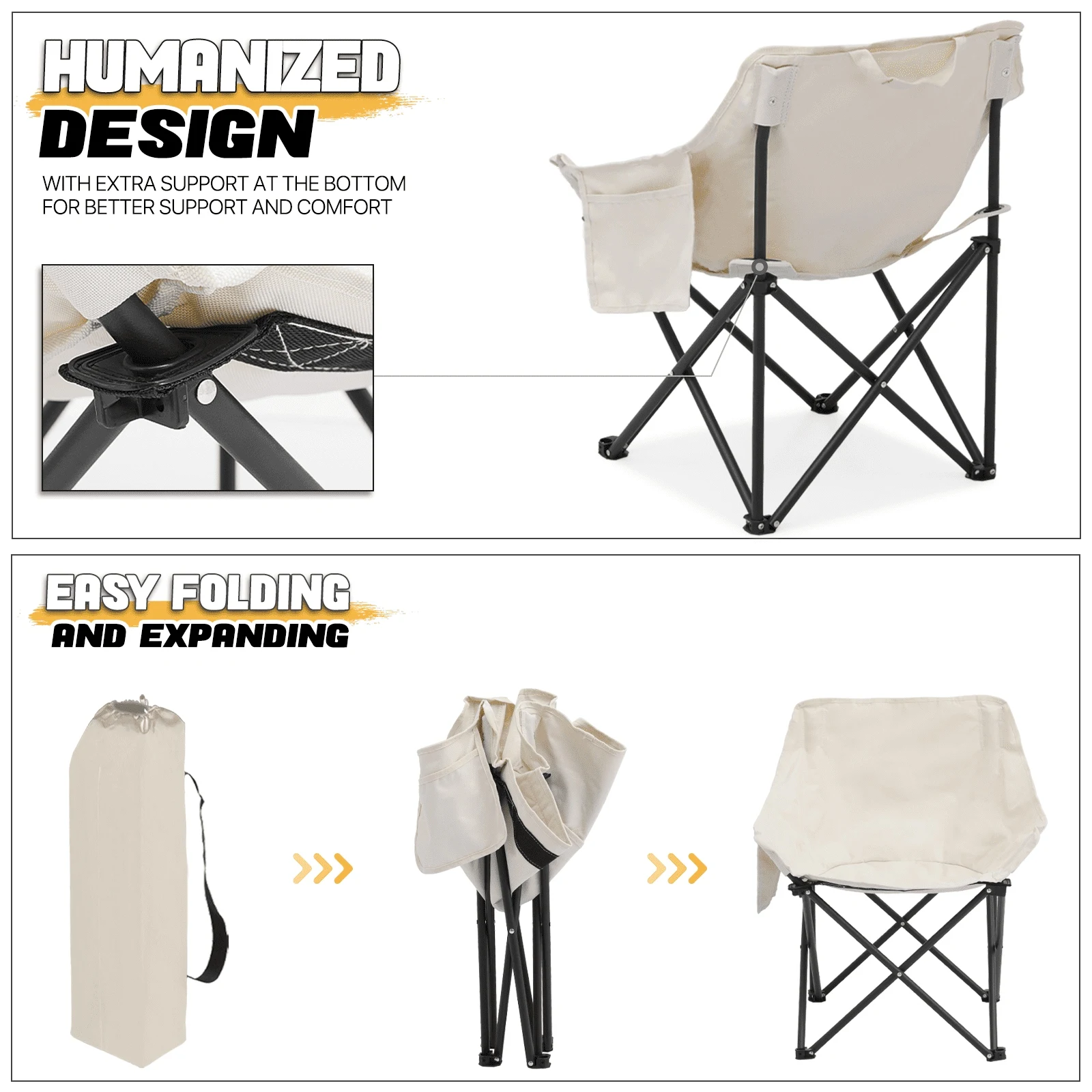 Silla plegable ligera y portátil, asiento pequeño de Luna para acampar al aire libre, viajar, pescar, playa, tumbona para niños, senderismo y Picnic