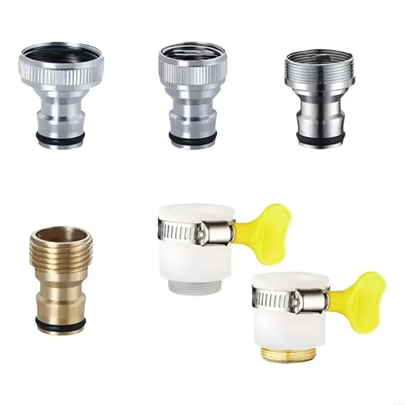 Conectores manguera pulgada latón acoplamientos liberación rápida Adaptadores manguera metal para grifos