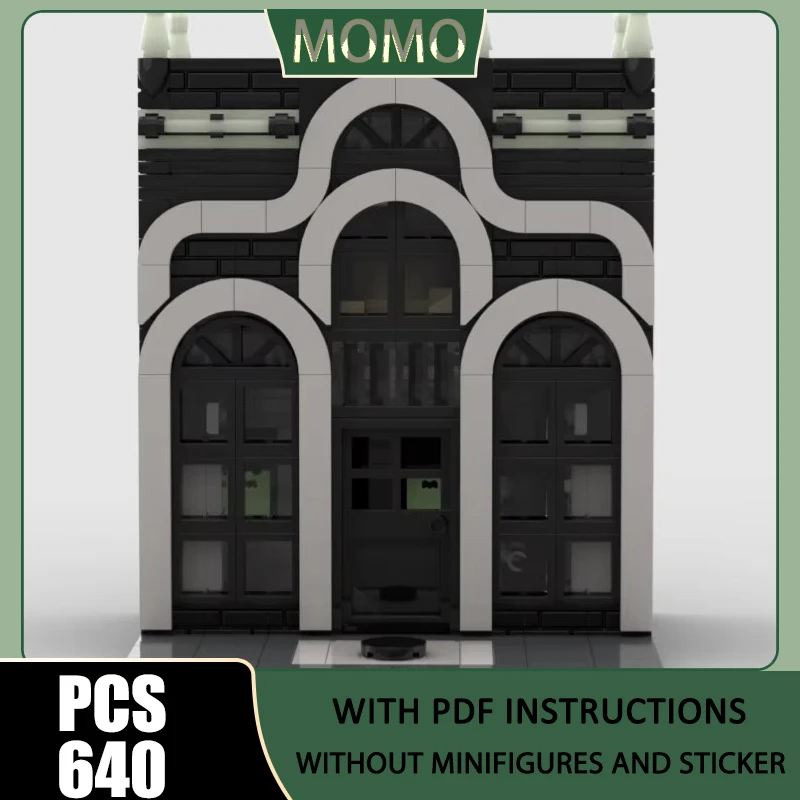 Moc Building Bricks Ghost Post - Halloween Village / Winter Village Model Technology Block Gift Christmas Toys DIY Set Assembly