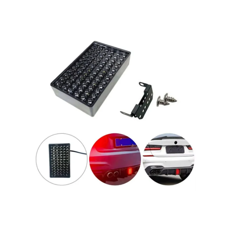 72LEDs Car Brake Light Universal 12V F1 Style Car Led Signal Lights Rear Diffuser Spoiler Tail Light Replacement For BMW For VW