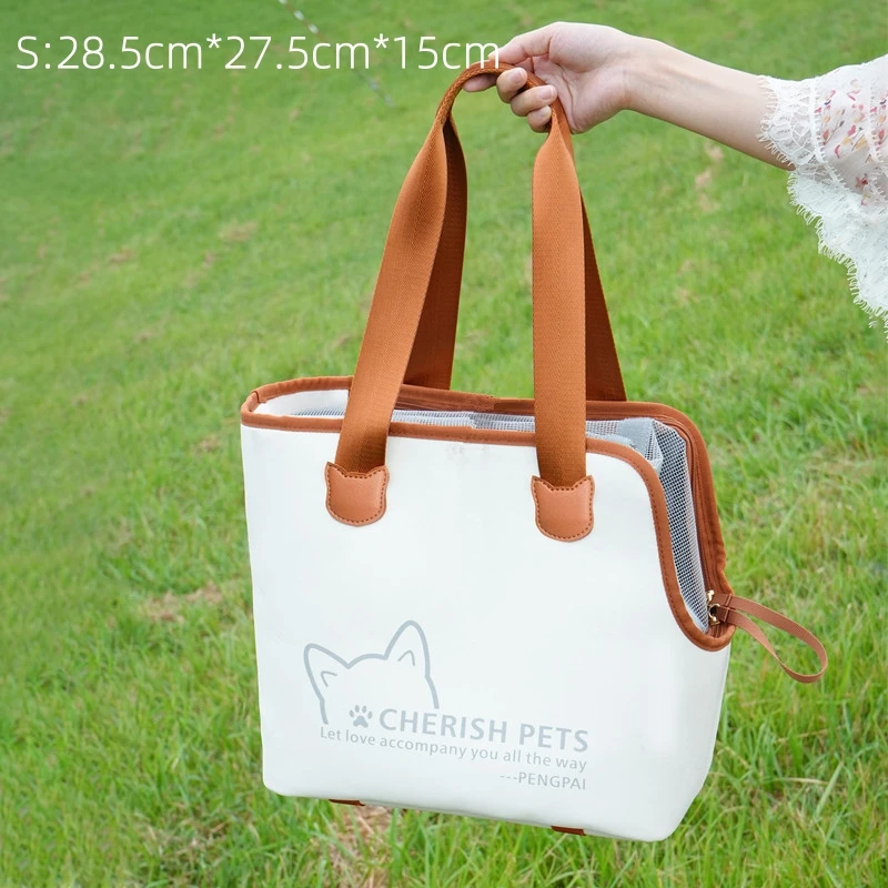 Luxury Pet Travel Backpack Eco-Friendly Soft-Sided Cat Carrier Bag New Design Fashionable Sustainable Small Animal