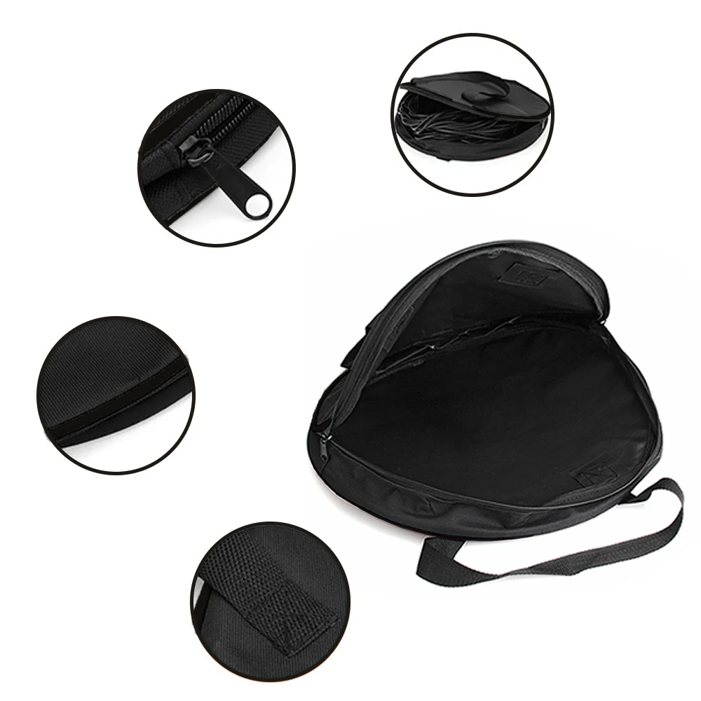 Car RV Caravans Wire Cable Harness Storage Bag Case Motorhome Gardening Portable Heavy Duty Cable Organizer RV Parts Black