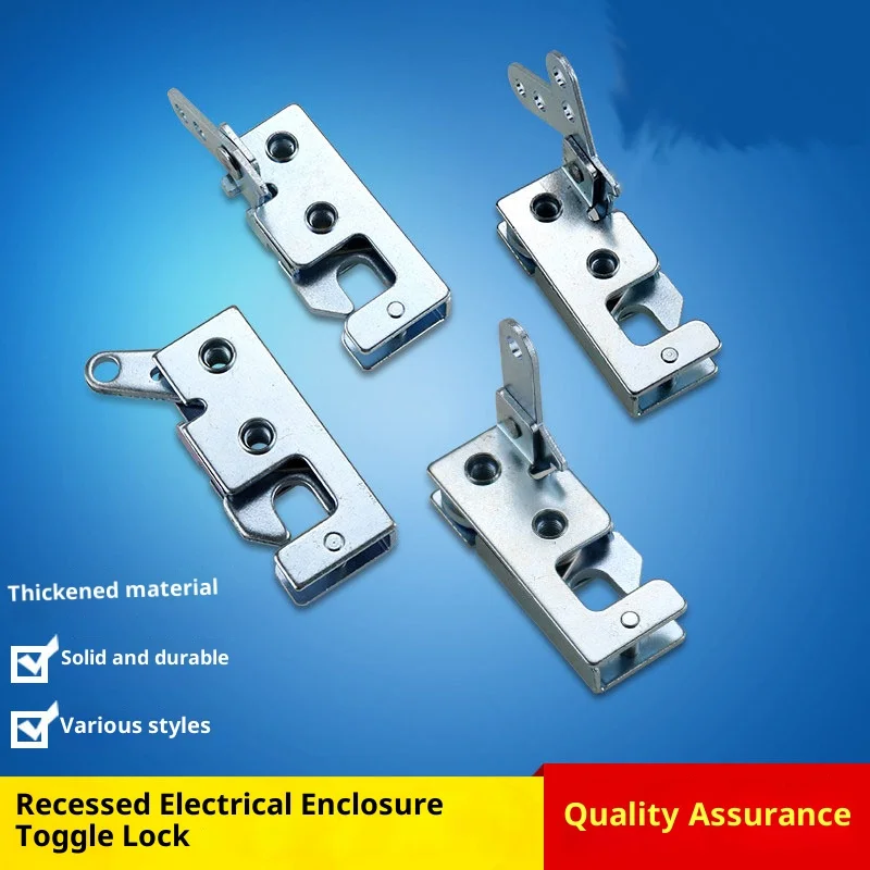 Automatic Latching Hidden Buckle Lock for Electrical Cabinet Door Car Bump Lock Toolbox Built-In Lock Catch