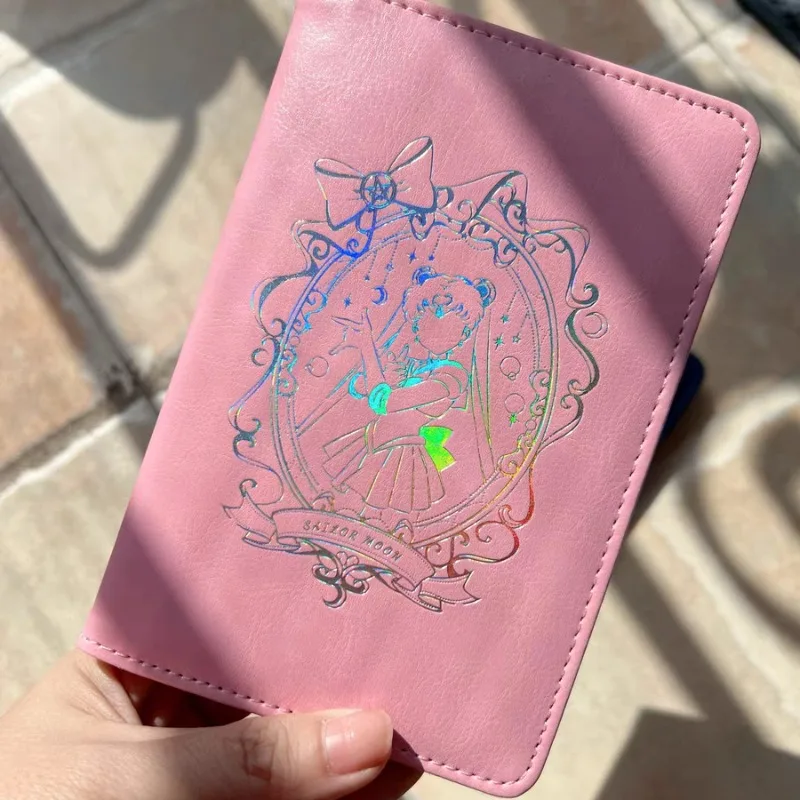 Sailor Moons Passport Wallet - Premium PU Leather Cute Anime Print Travel Document & Boarding Pass Organizer Women & Anime Fans view 3