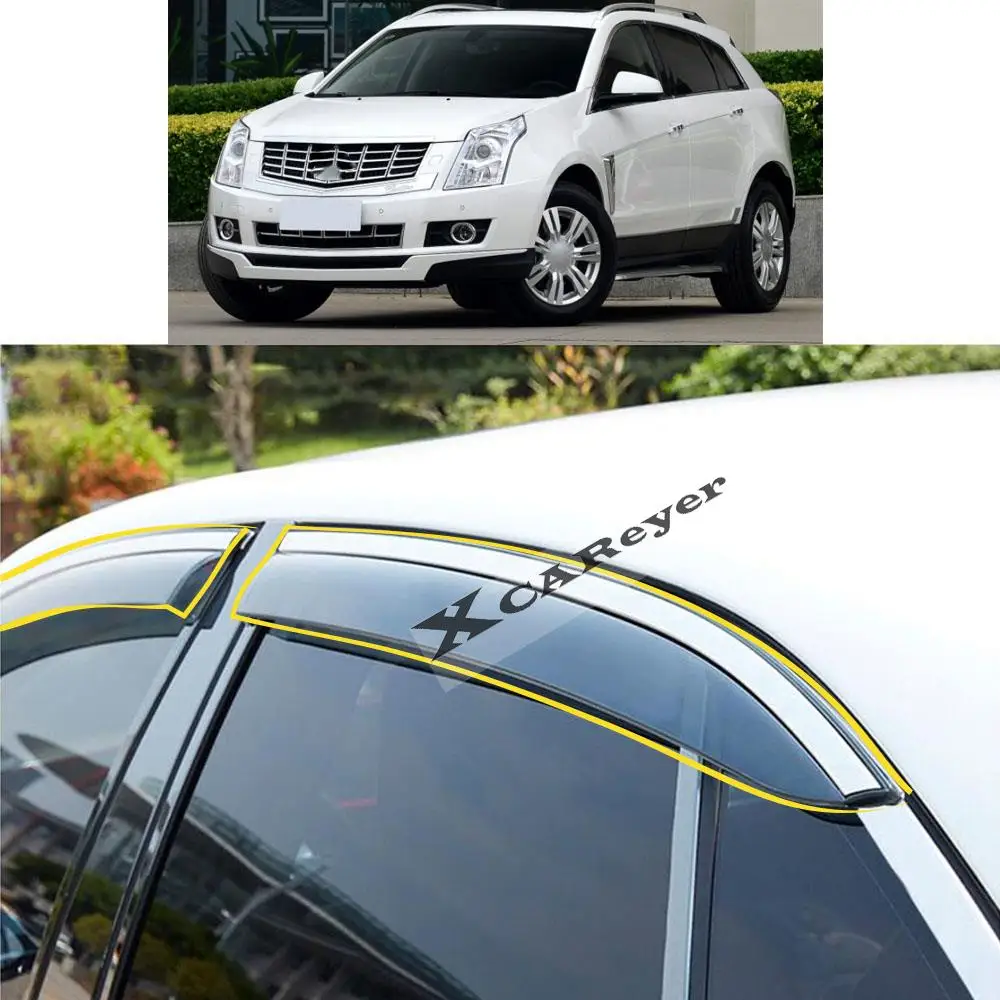 For Cadillac SRX 2009-2010 2011 2021 2013 2014 2015 Car Body Styling Sticker Plastic Window Glass Wind Visor Rain/Sun Guard Vent